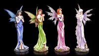 Fairy Figurines Set of 4 - Four Colors of Joy