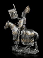 Ritter Figur auf Pferd mit Flügelhelm