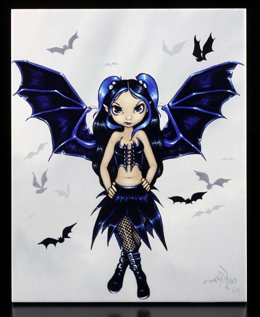 Art Tile large - Bat Wings