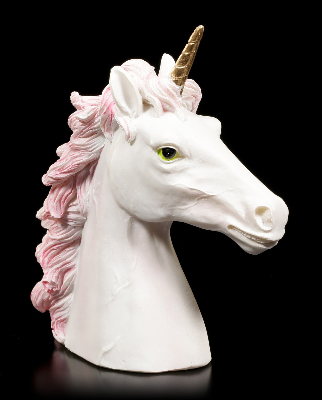 Unicorn Bust with rose Mane