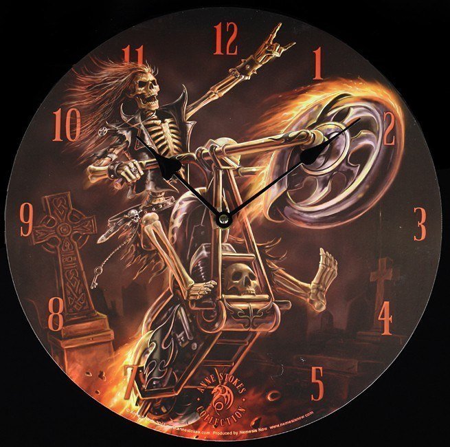 Hell Rider Clock - Anne Stokes