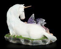 Fairy Figurine - Euone sleeps with Unicorn