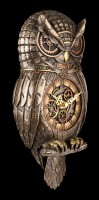 Wall Clock - Steampunk Owl