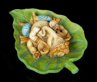 Ganesh Figurine on Peepal Leaf