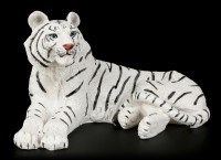 White Tiger Figurine - Lying on the Floor