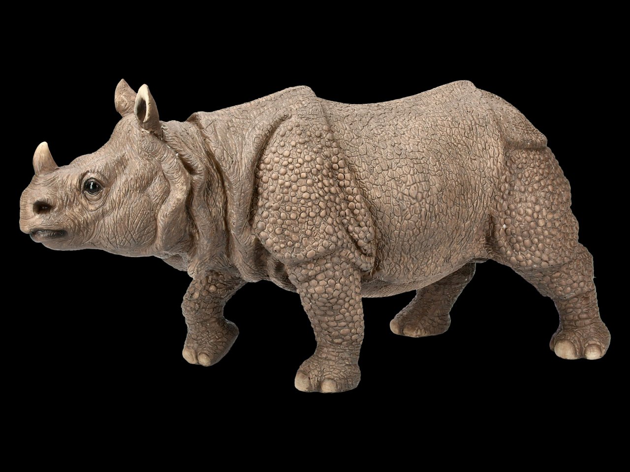Garden Figurine - Running Rhino