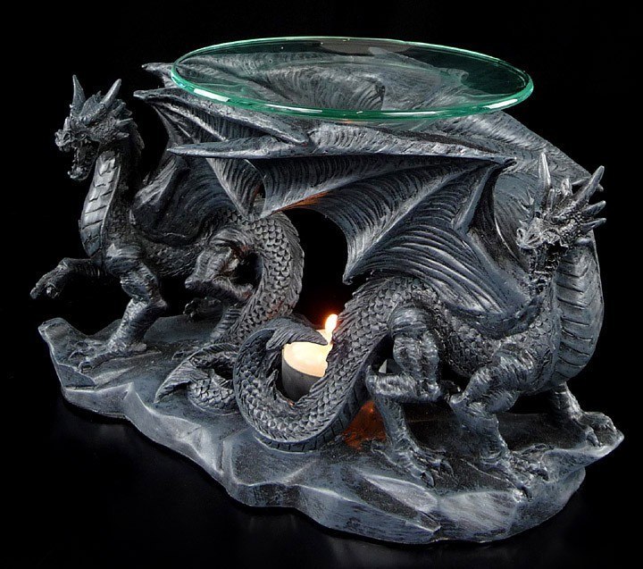Dragon Aroma Lamp - Two Dragons