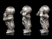 Three little Knight Figurines - No Evil