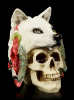 Skull with Wolf Fur - Spirit Hunter - small