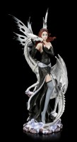 Fairy Figurine - Alba with white Dragon