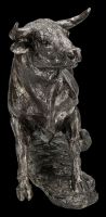 Stierfigur - Kraftvoller Bulle in Antik-Optik