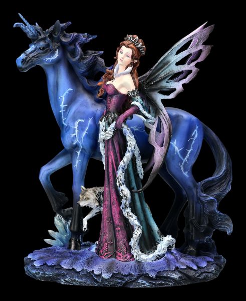 Fairy Figurine with Unicorn - Thunderstorm