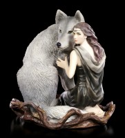 Anne Stokes Figur mit Wolf - Soul Bond