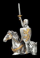 Pewter Figurine - Knight with Horse and Sword