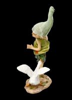 Pixie Goblin Figurine with Goose - Let me go