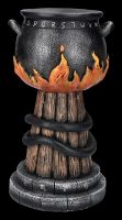 Candle Holder - Witch&#39;s Cauldron with Snake