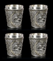 Medieval Shot Glasses - Crusader Set of 4