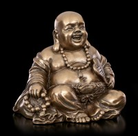Sitzende Buddha Figur mit Gebetsperlen