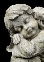 Engel Gartenfigur - Kind schlafend links