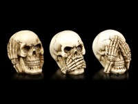 Small Skull Set of 3 - No Evil