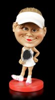 Funny Sports Figurine - Bobblehead Female Tennis Player