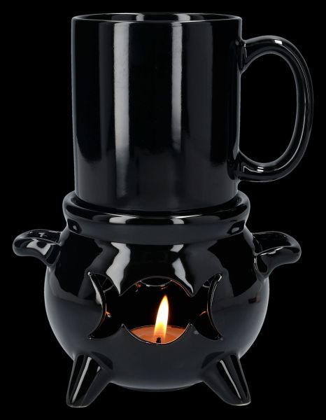 Mug with Warmer - Witch's Cauldron