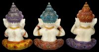 Ganesha Figurines Hand painted Set of 3 - Nothing Evil