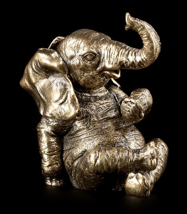 Elephant Figurine - Small Happy Elephant