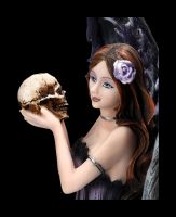 Schutzengel Figur - Anisha mit Schädel und Raben