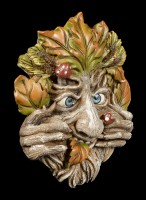 Wall Plaque Greenman - Cheeky Mouth