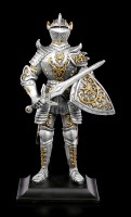 Ritter Figur mit Drachenschild und Schwert
