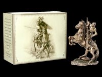 Knight Figurine - On dispute Horse with Lance