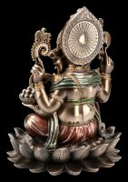Ganesha Figurine on Lotus Flower