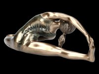 Weibliche Yoga Figur - Parivrtta Janu Sirsasana Stellung