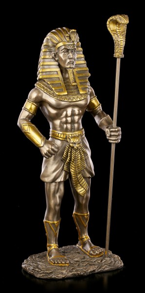 Tutanchamun Figur - Ägpytischer Pharao bronziert