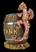 Money Box - Dragon on Barrel