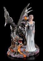 Dragon Figurine and Fairy Lara with Torch