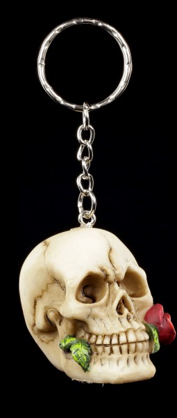 Skull Keyring - Rose from the Dead