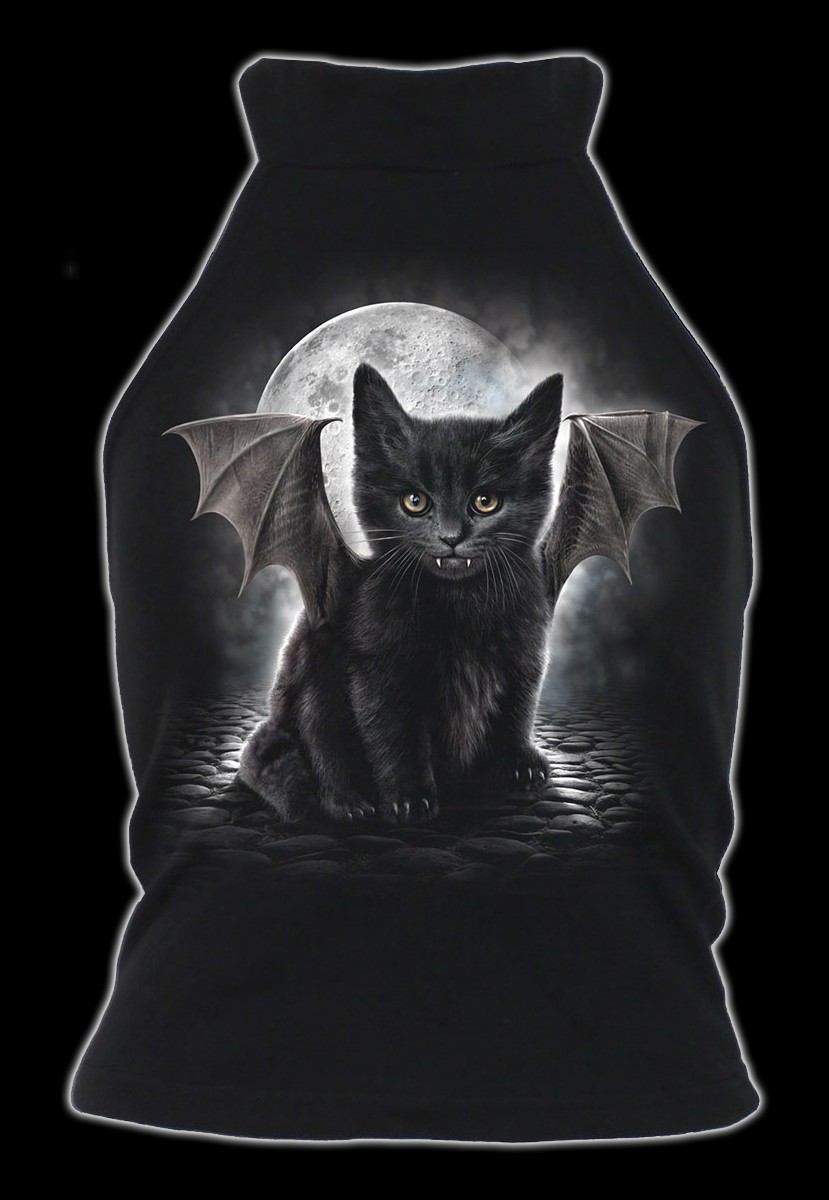 Damen Top Gothic Katze - Bat Cat