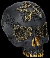 Skull Figurine black-gold - Divine Demise