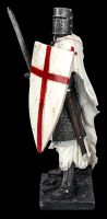 Knight Figurine white - Templar in Chainmail
