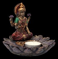 Lakshmi Figurine with Tealight & Insence Holder