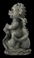 Garden Figurine - Dragon Riding on Snail