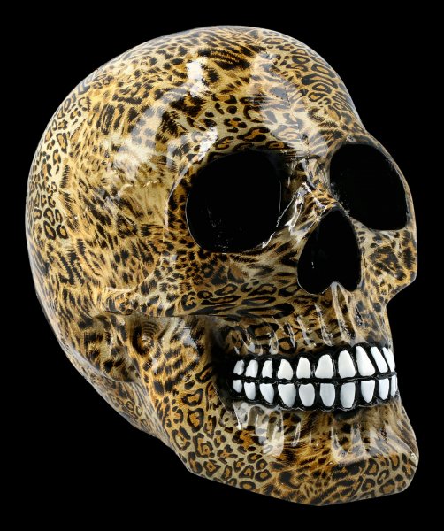 Colourfull Skull with Leopard Print - Wild
