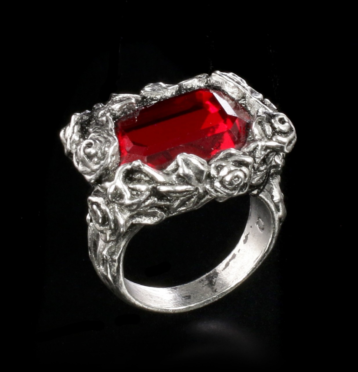 Alchemy Gothic Ring - Blood Rose