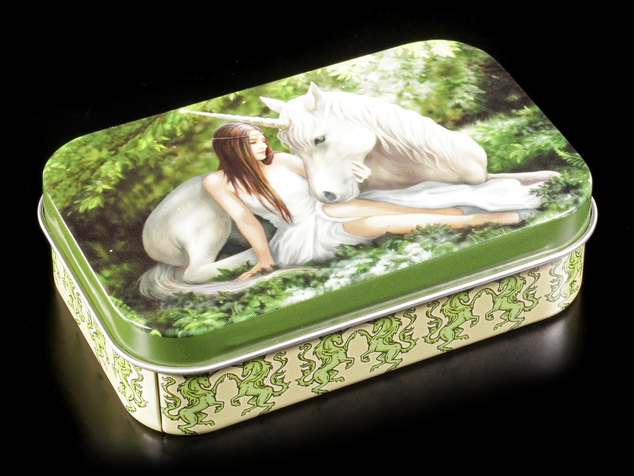 Metal Box with Unicorn - Pure Heart by Anne Stokes