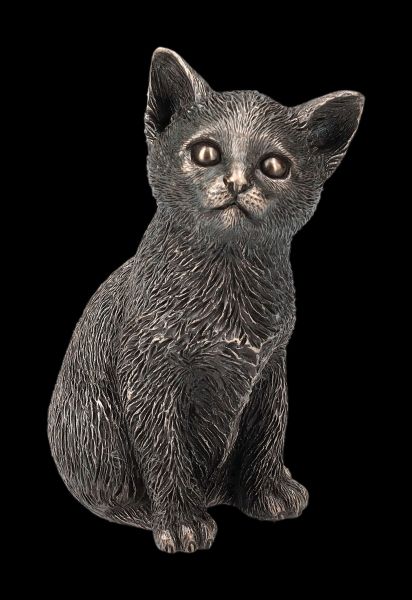 Cat Figurine bronzed