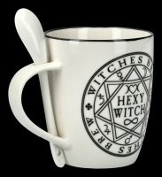 Tasse mit Löffel - Hexy Witch