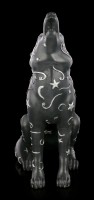 Wolf Figurine with Moon and Stars - Lupus