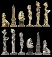 Schachfiguren Ägypten - Metall groß